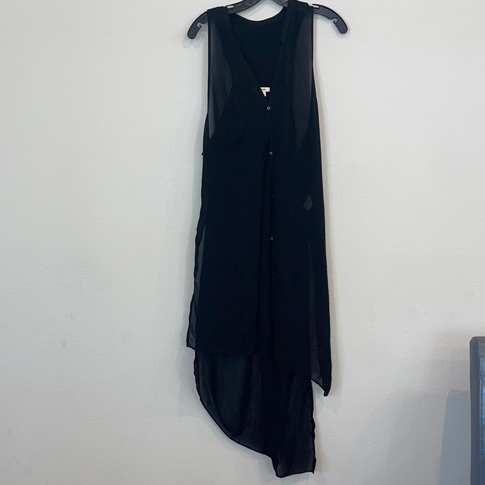 Helmet Lang Sheer Longline Vest